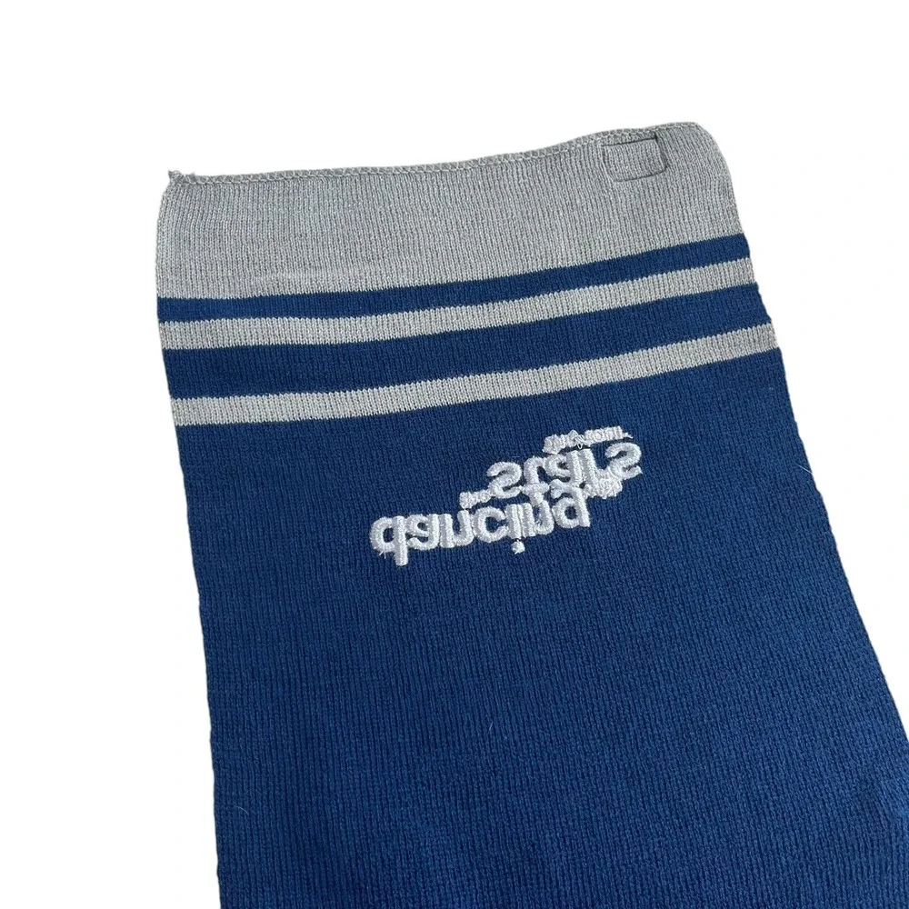Dancing with the Stars The Tour Navy Blue Stripe Embroidered Knit Scarf DWTS 58
